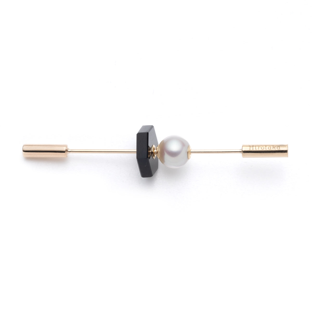 SPEAR Earring, Pearl & Onyx