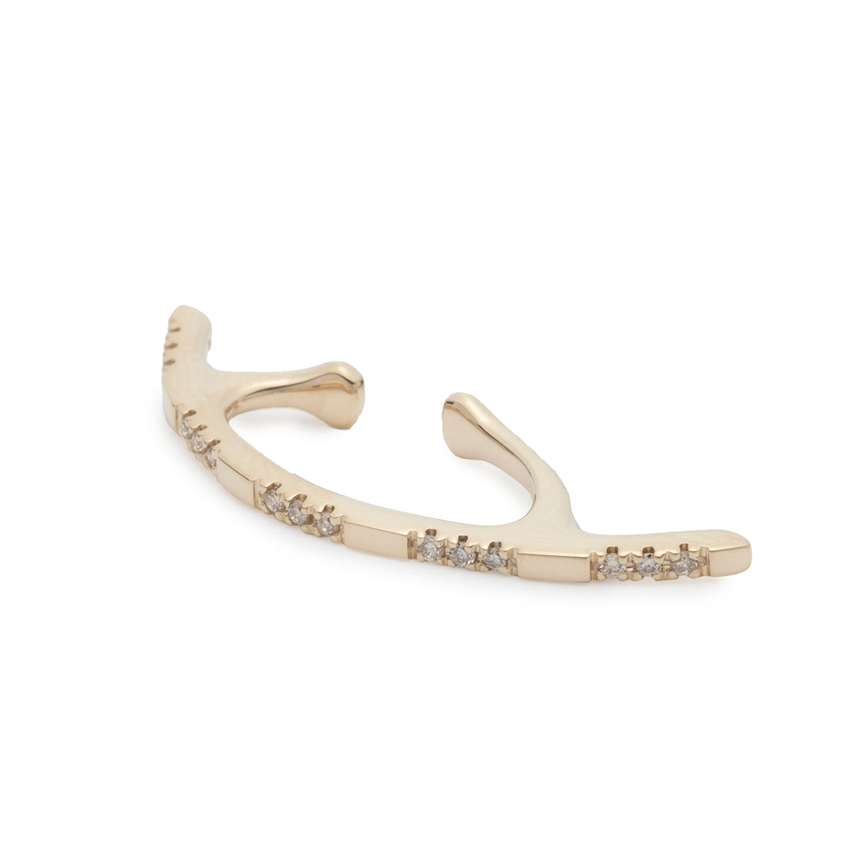 BOW Diamond Ear Cuff Large size