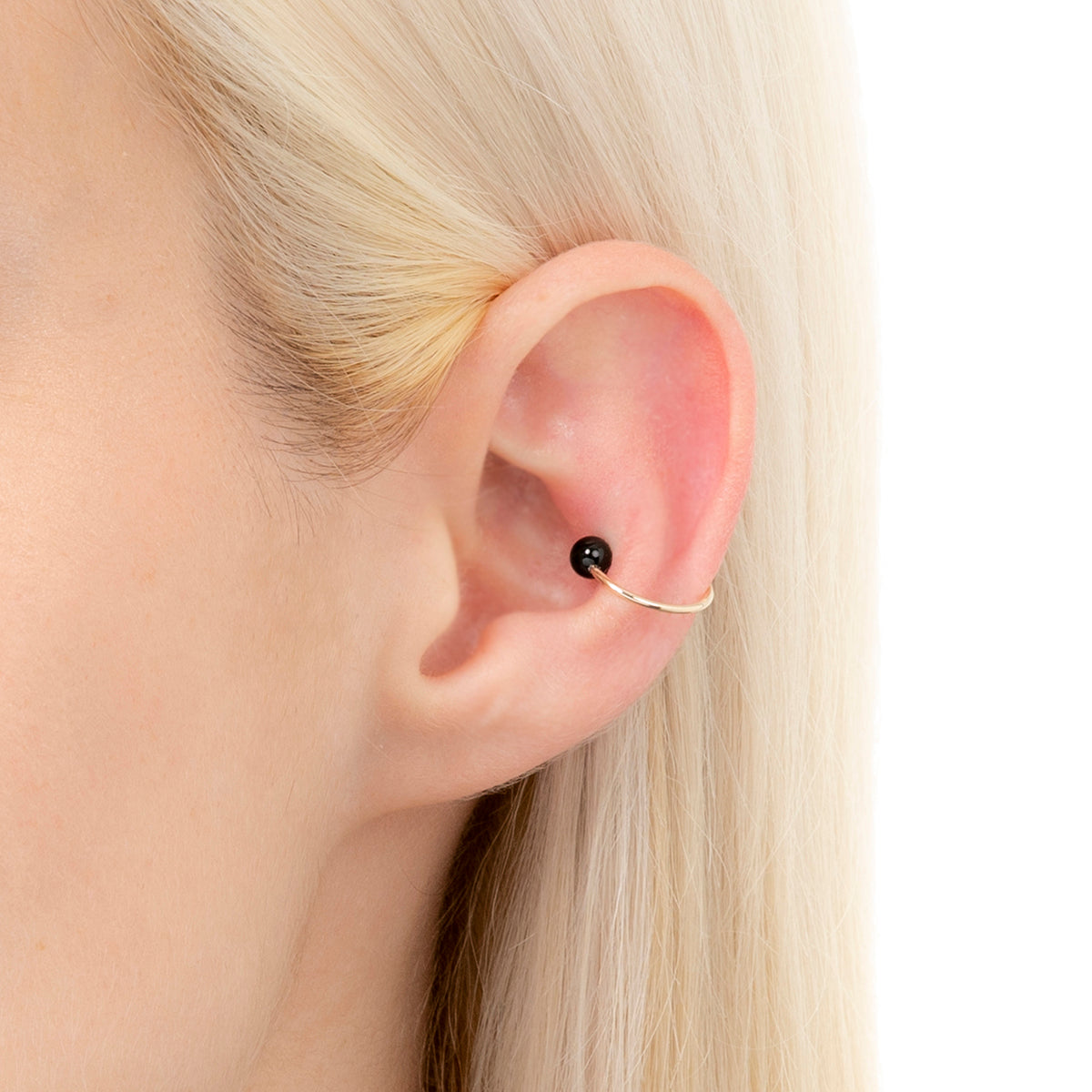Onyx Akoya Pearl Ear Cuff Small size