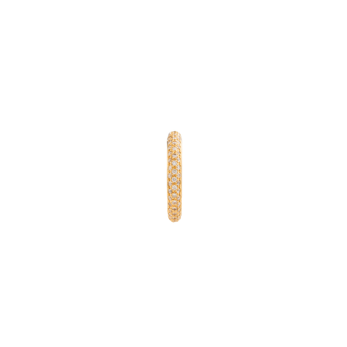 【Made-To-Order】 18K ALL ABOUT BASICS 3-Row Pavé Diamond Ear Cuff Medium size