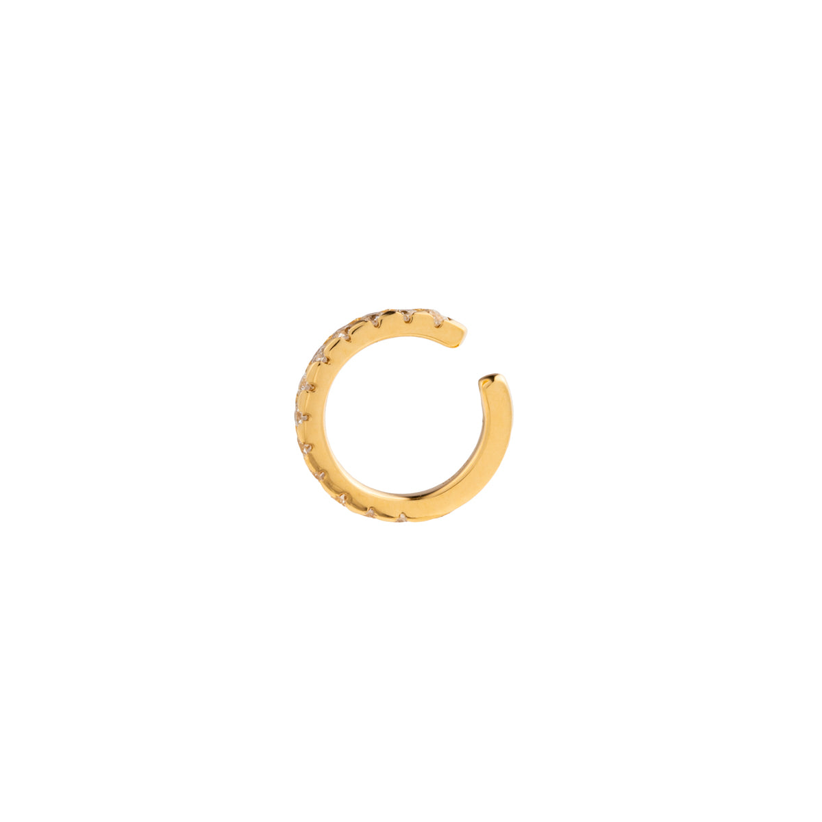 【Made-To-Order】 18K SHARK TEETH Diamond Ear Cuff Medium size
