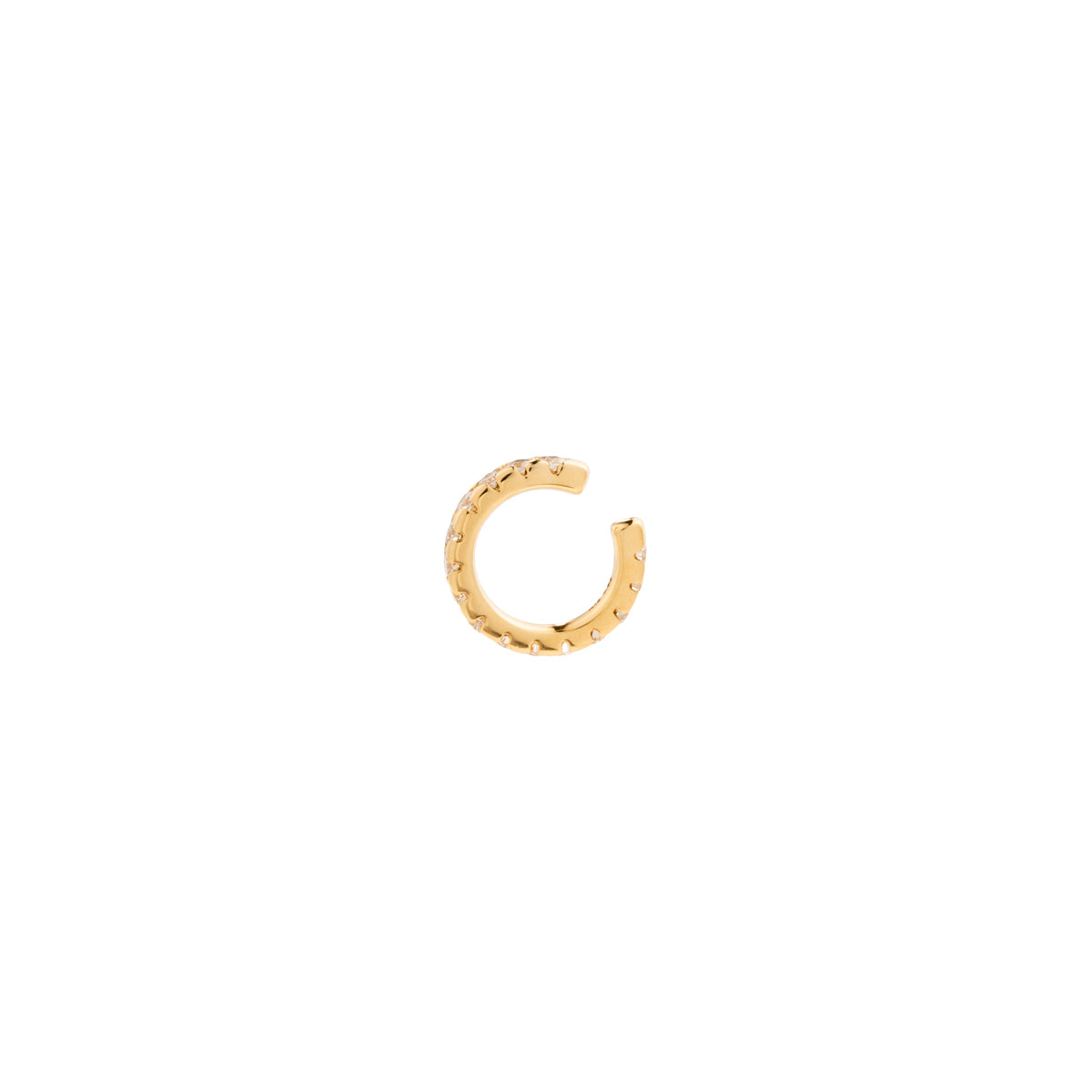 【Made-To-Order】 18K SHARK TEETH Diamond Ear Cuff Small size
