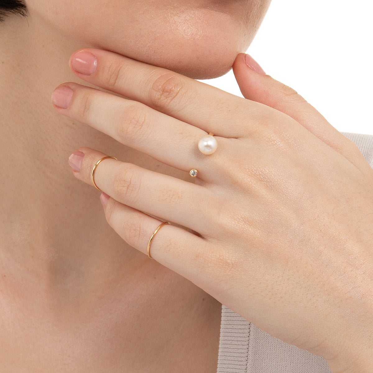 18K ALL ABOUT BASICS Promise Ring