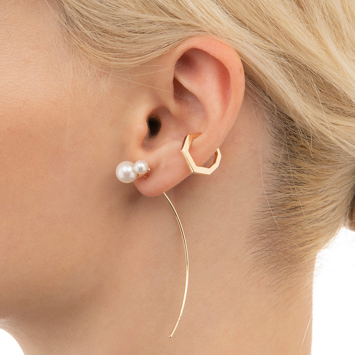 MANHATTAN Octagon Ear Cuff Small size