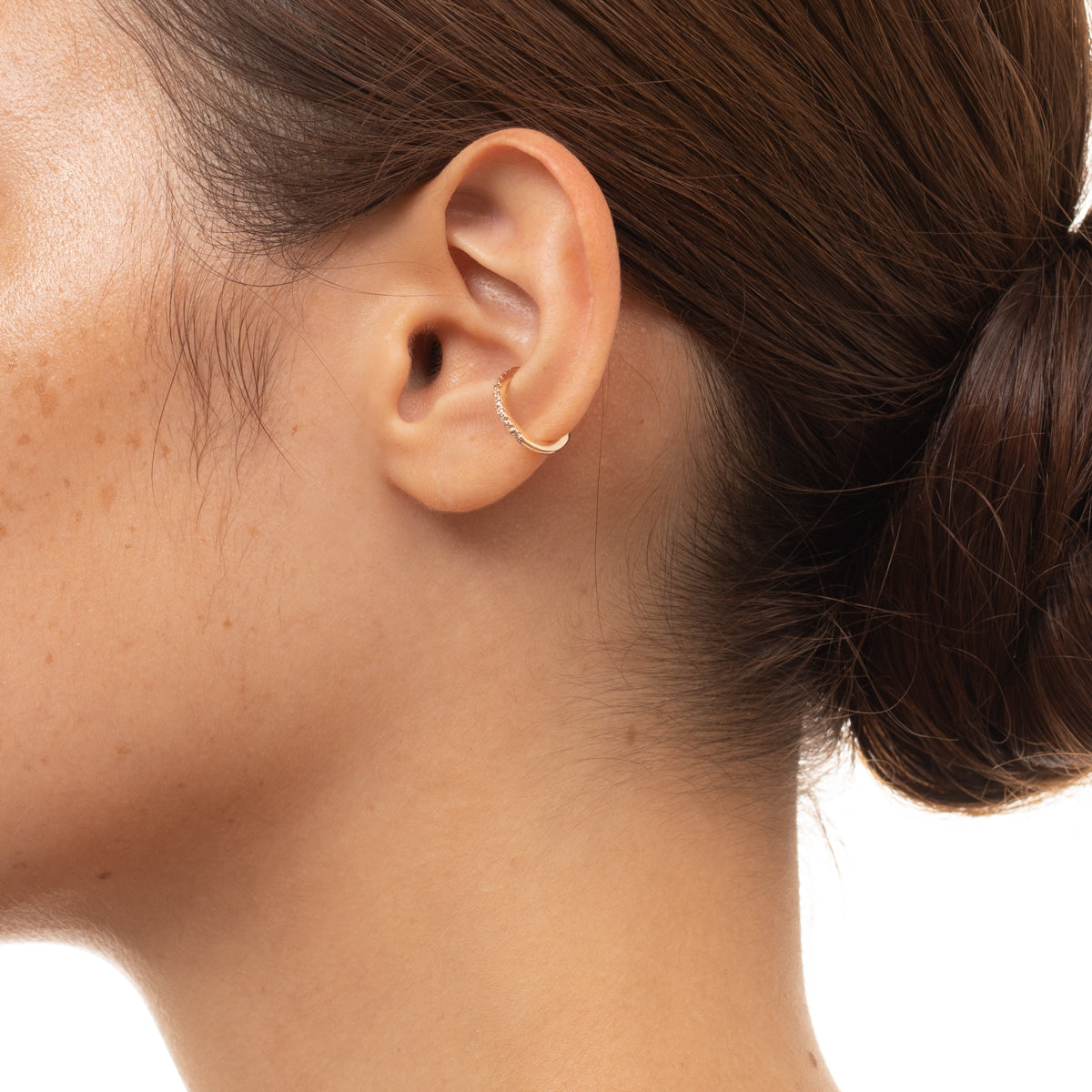 GOSSAMER Diamond Ear Cuff Small size