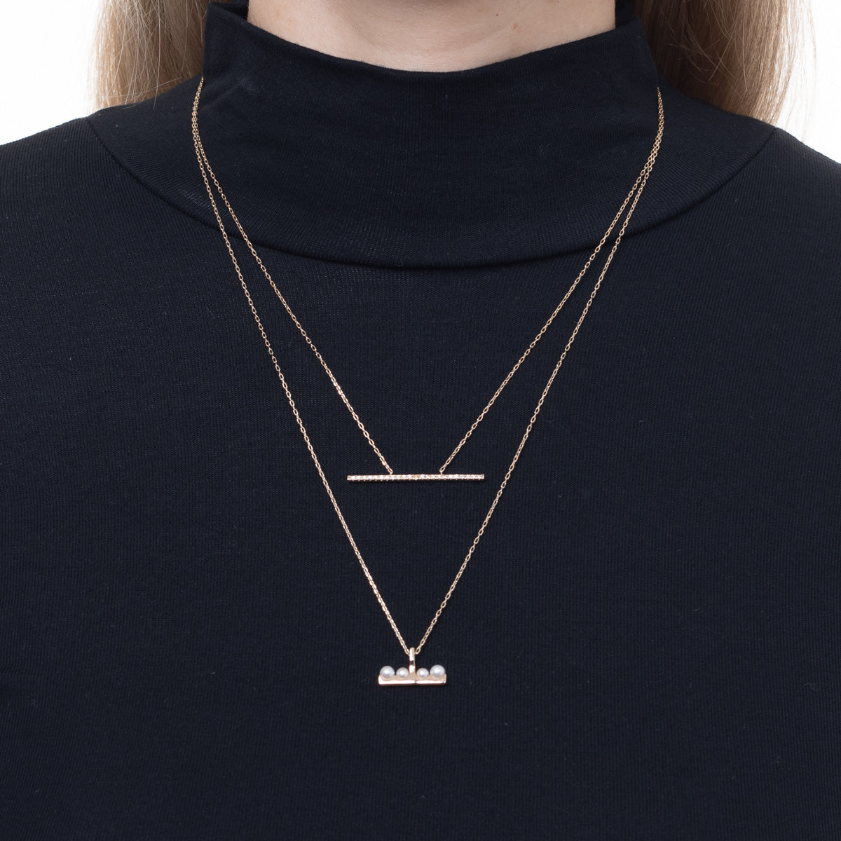 TRAPEZE Diamond Necklace Large size