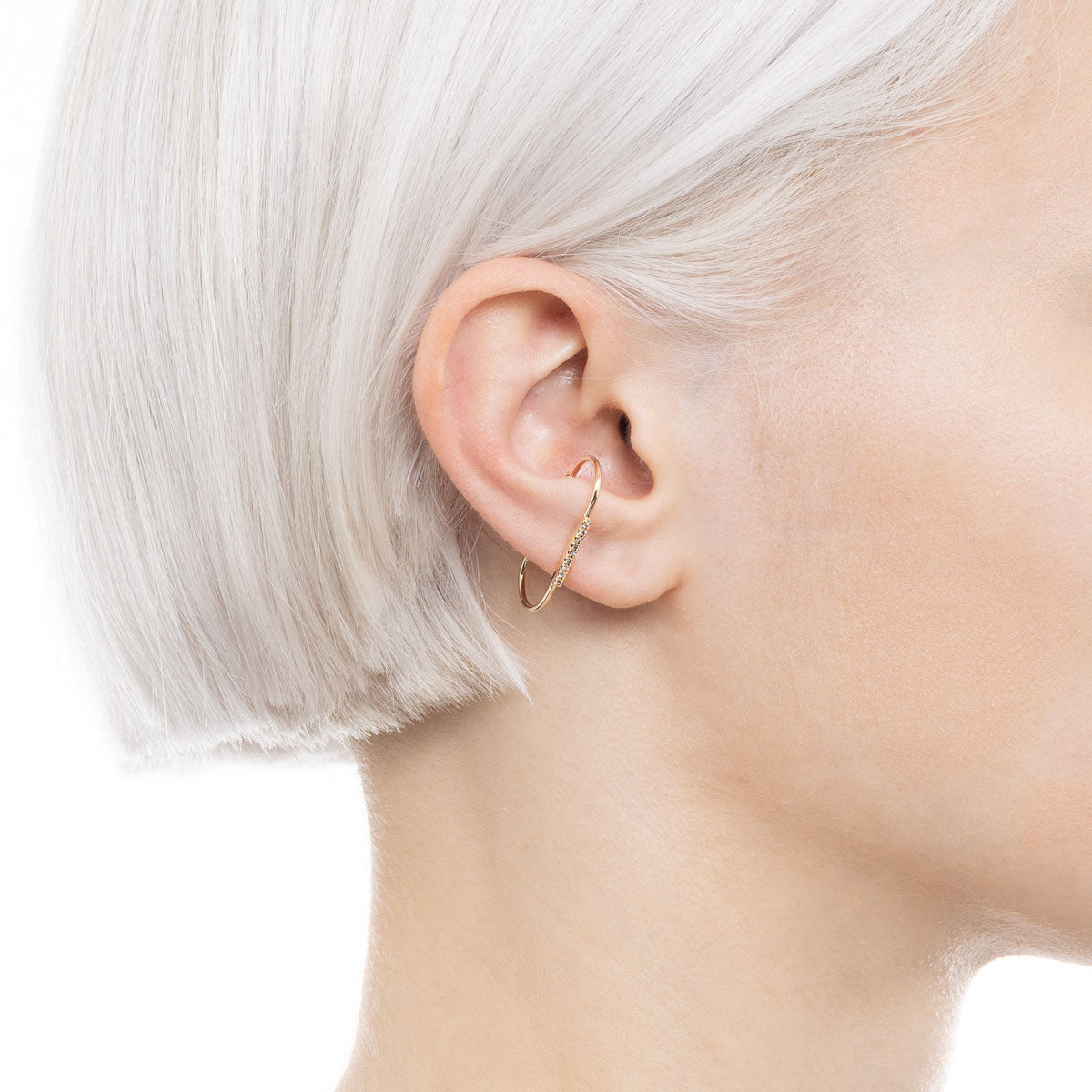 MIRÓ Diamond Ear Cuff Medium size