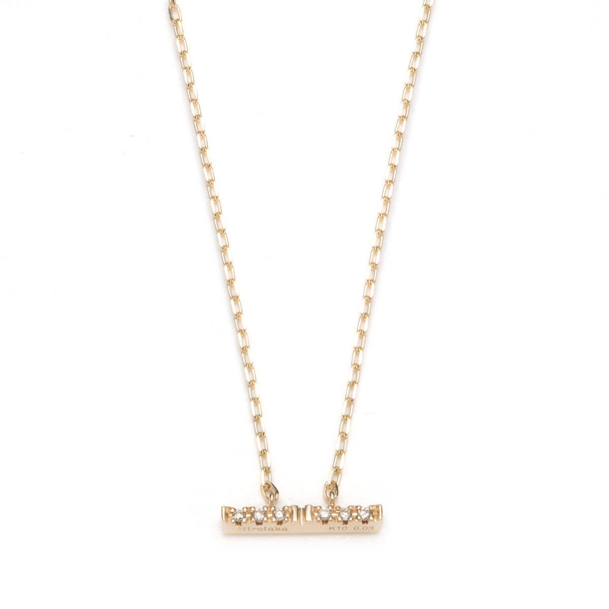 TRAPEZE Diamond Necklace Small size