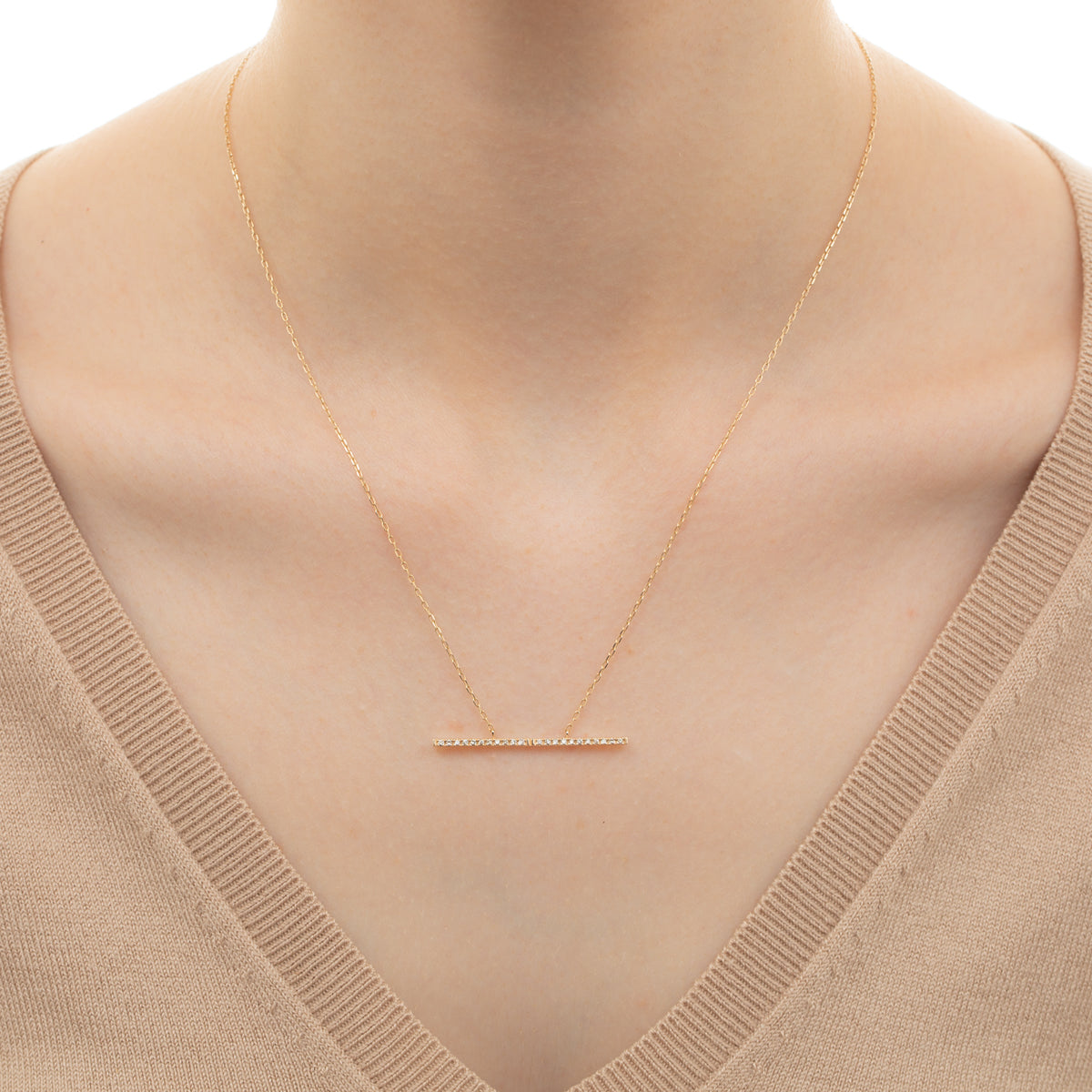 TRAPEZE Diamond Necklace Large size