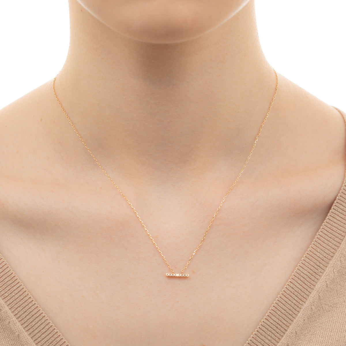 TRAPEZE Diamond Necklace Small size