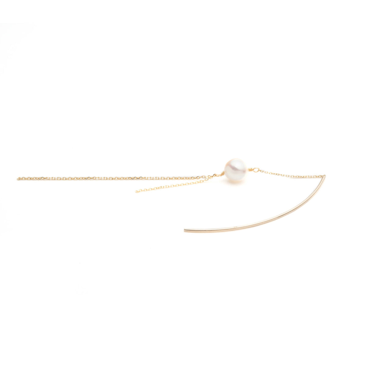 Akoya Pearl Chain Earring