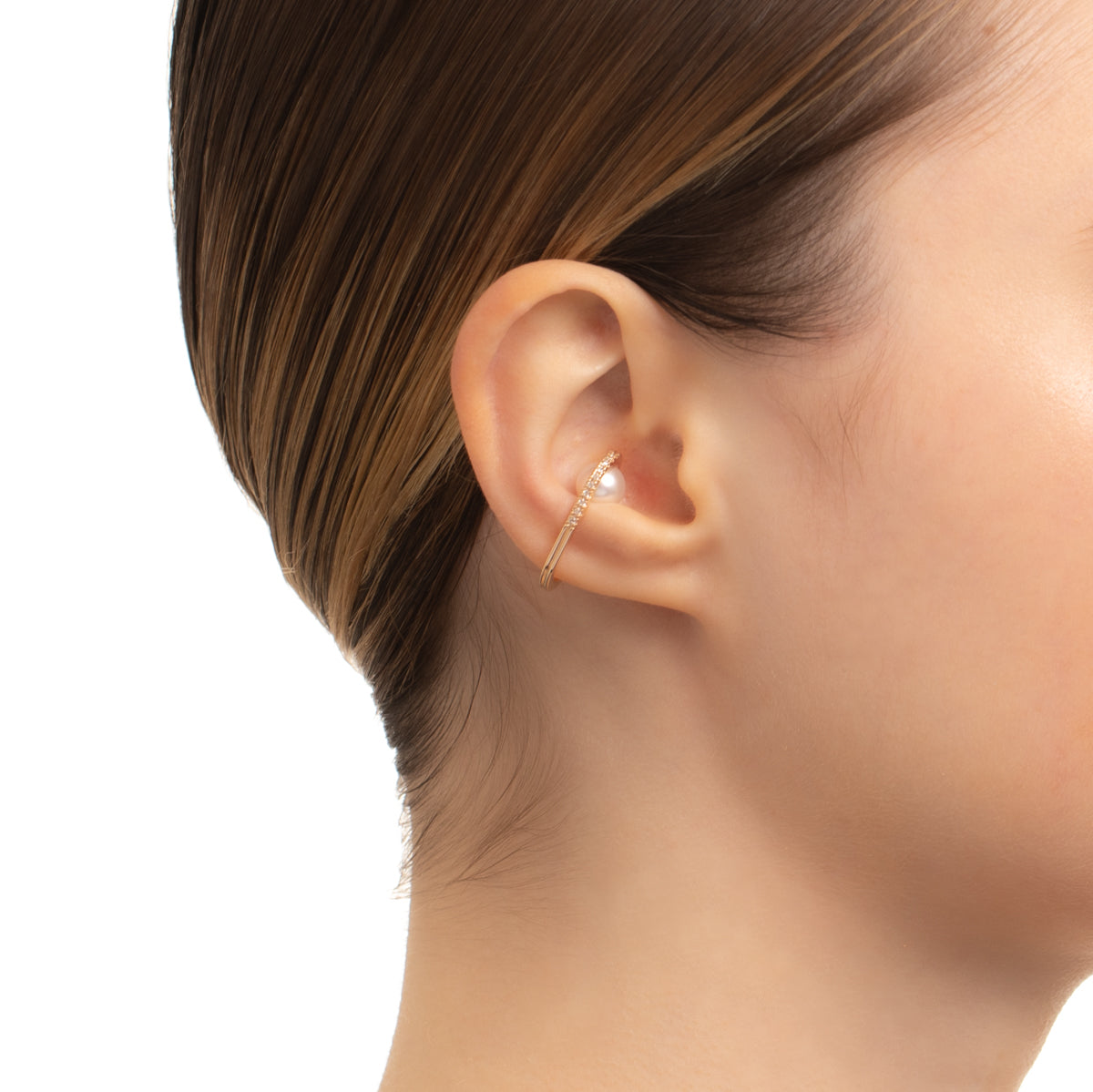 BELUGA Diamond Pearl Ear Cuff