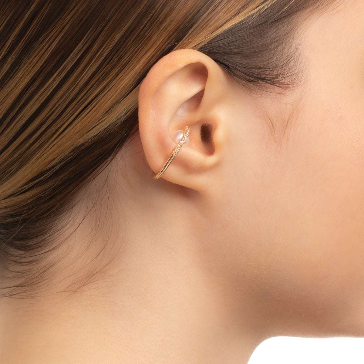 BELUGA Diamond Pearl Ear Cuff