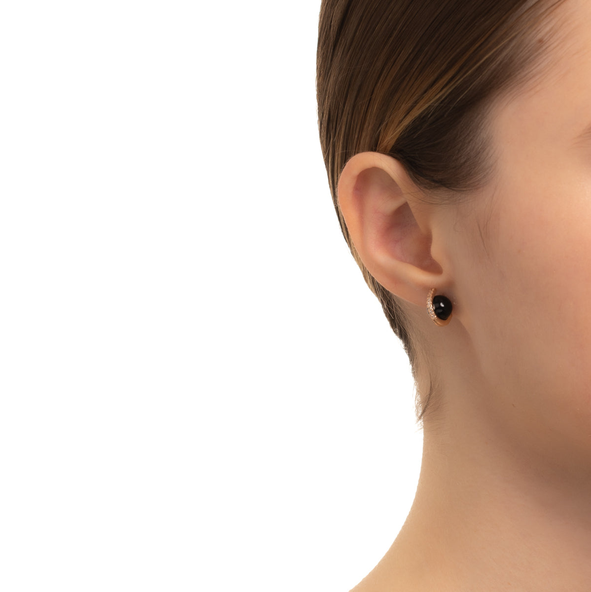 BELUGA Onyx Diamond Earring Medium size