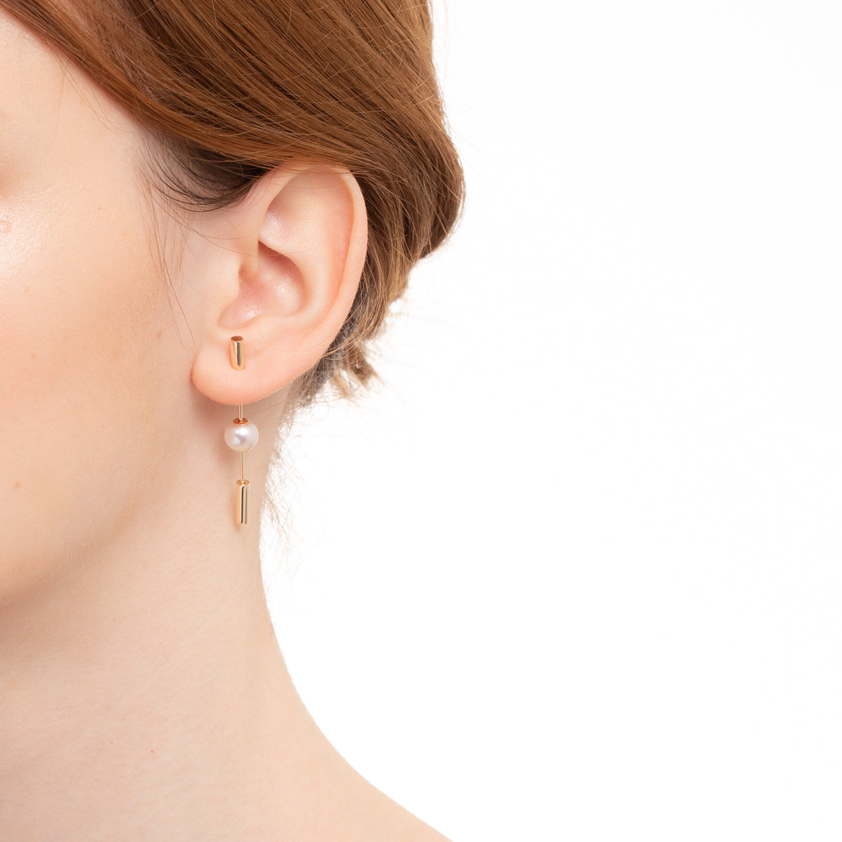 Short SPEAR Earring, Pearl