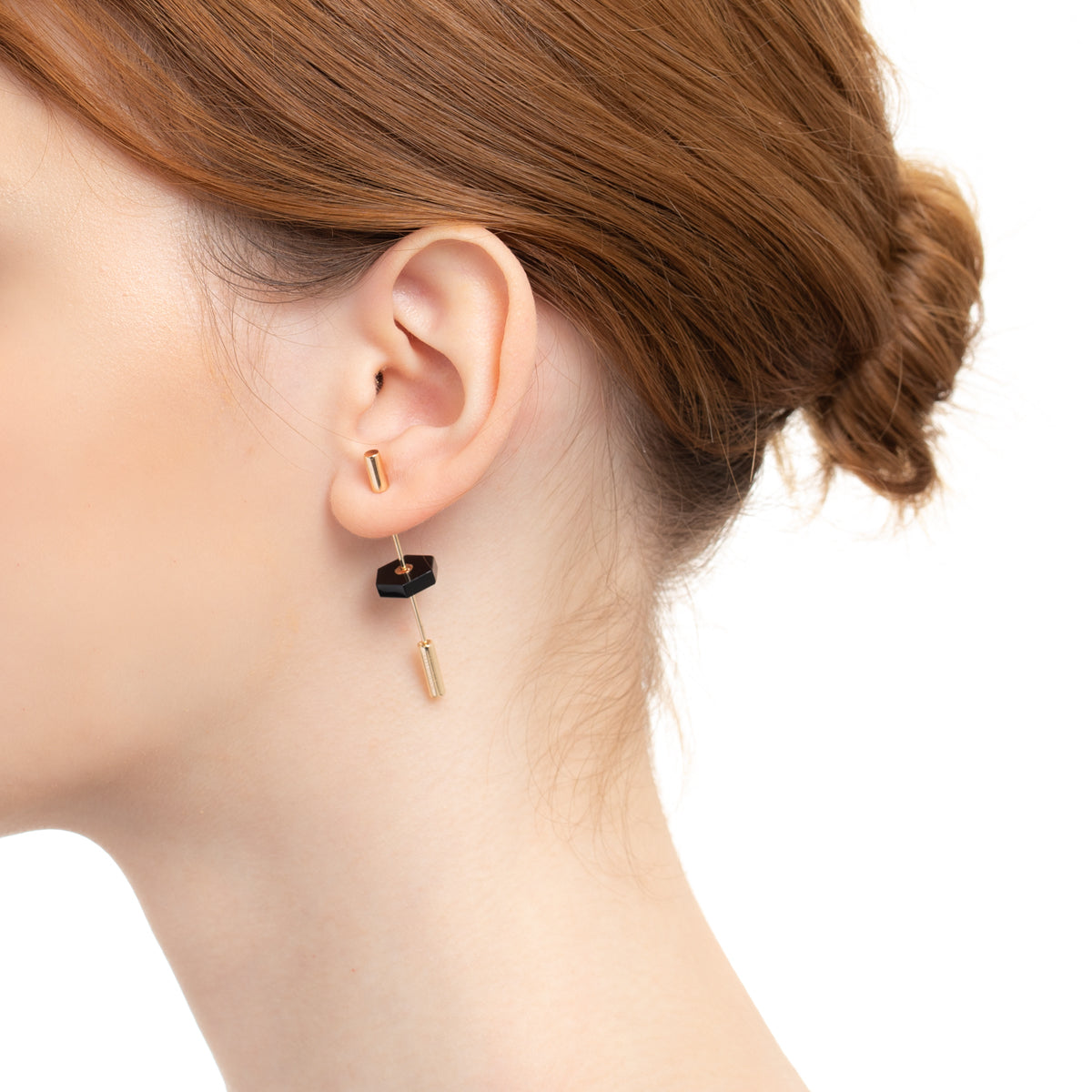 Short SPEAR Earring, Onyx