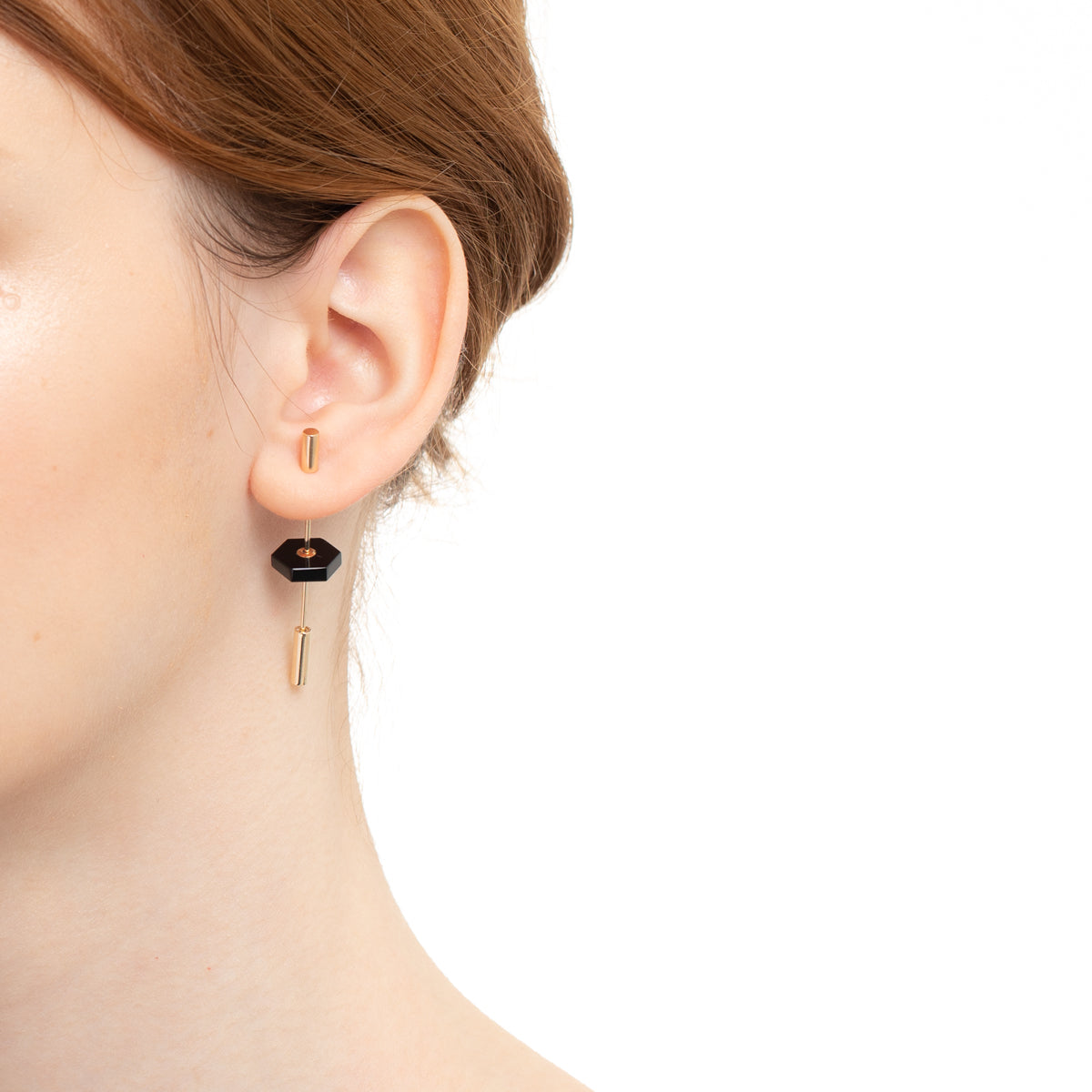 Short SPEAR Earring, Onyx