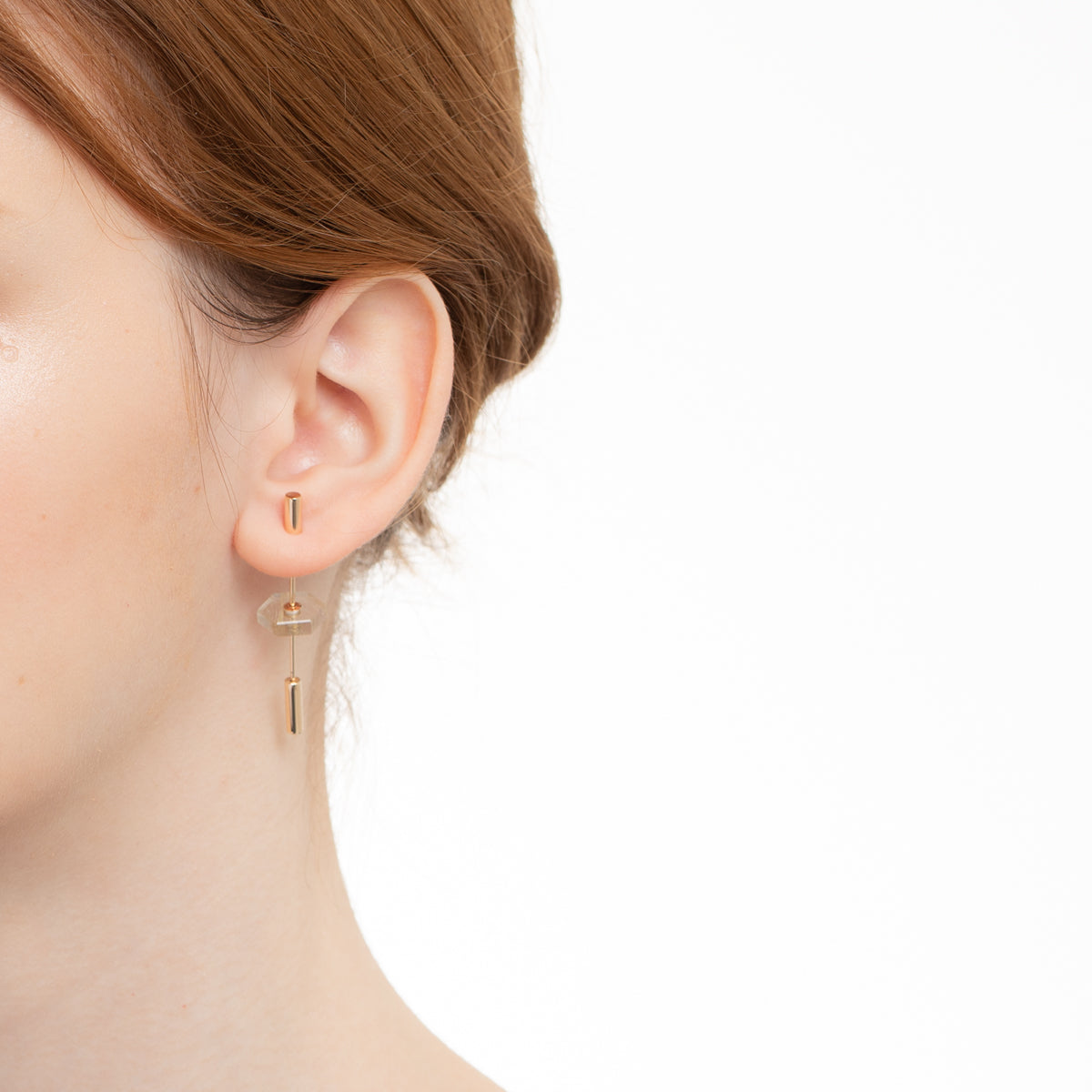 Short SPEAR Earring, Rutile