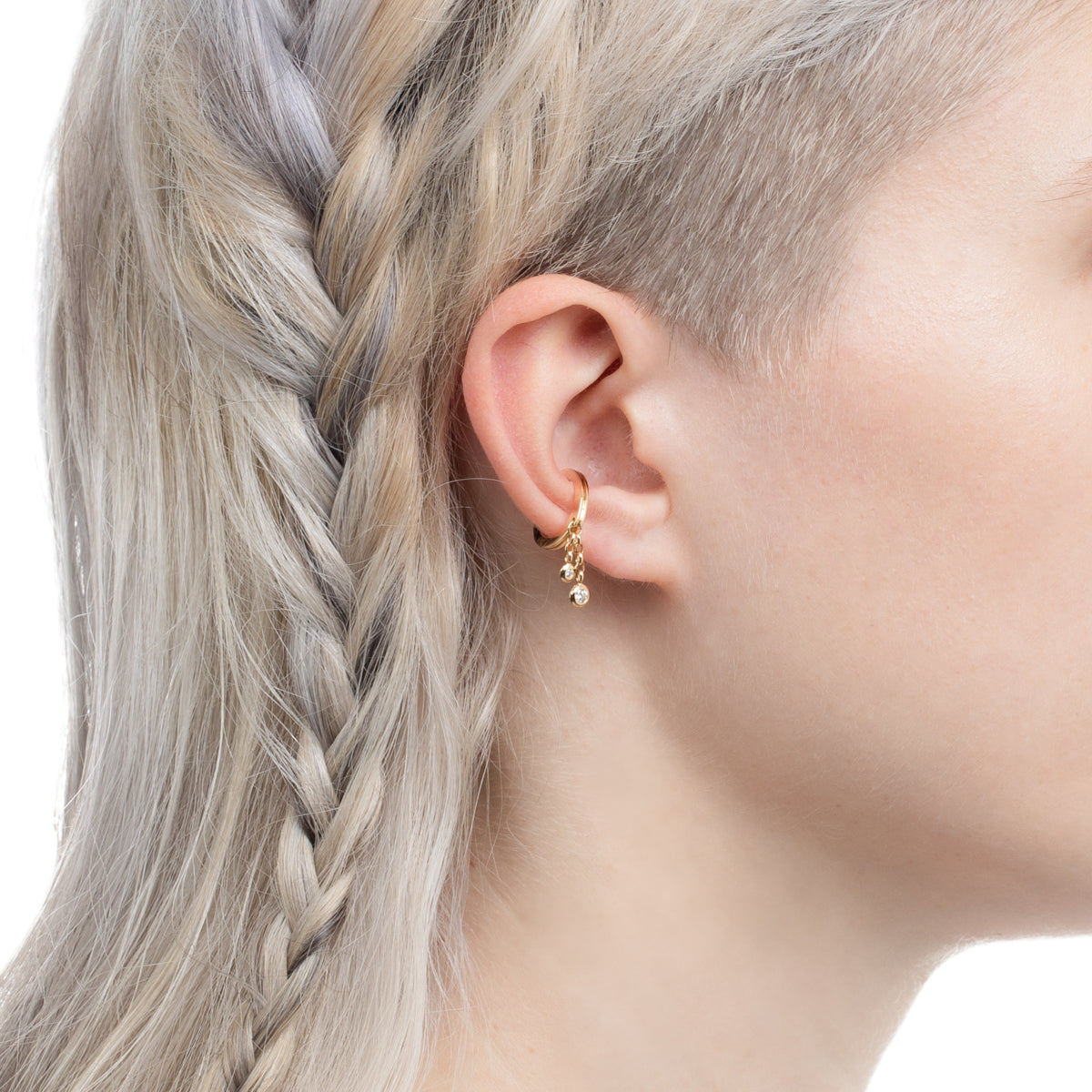 【Made-To-Order】18K CASCADEDiamond Ear Cuff