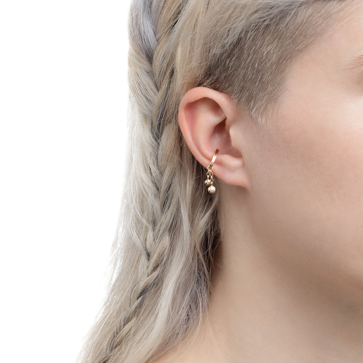 【Made-To-Order】18K CASCADEDiamond Ear Cuff