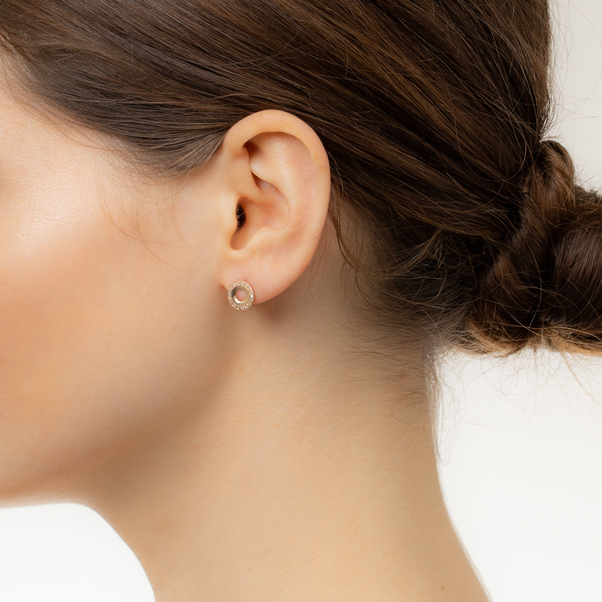 WHEEL OF FORTUNE Diamond Stud Earring