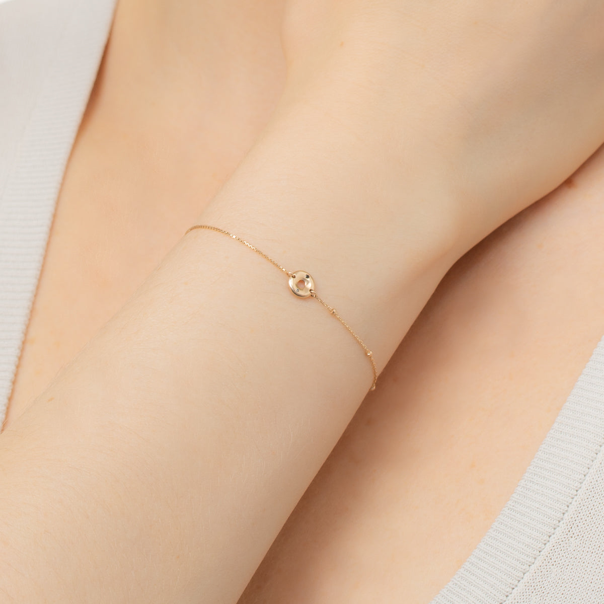 WHEEL OF FORTUNE White and Black Diamond Bracelet