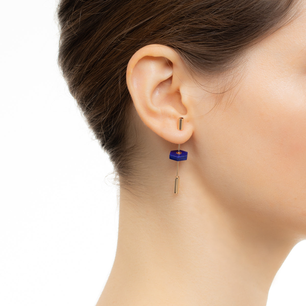 Short SPEAR Earring, Lapis Lazuli
