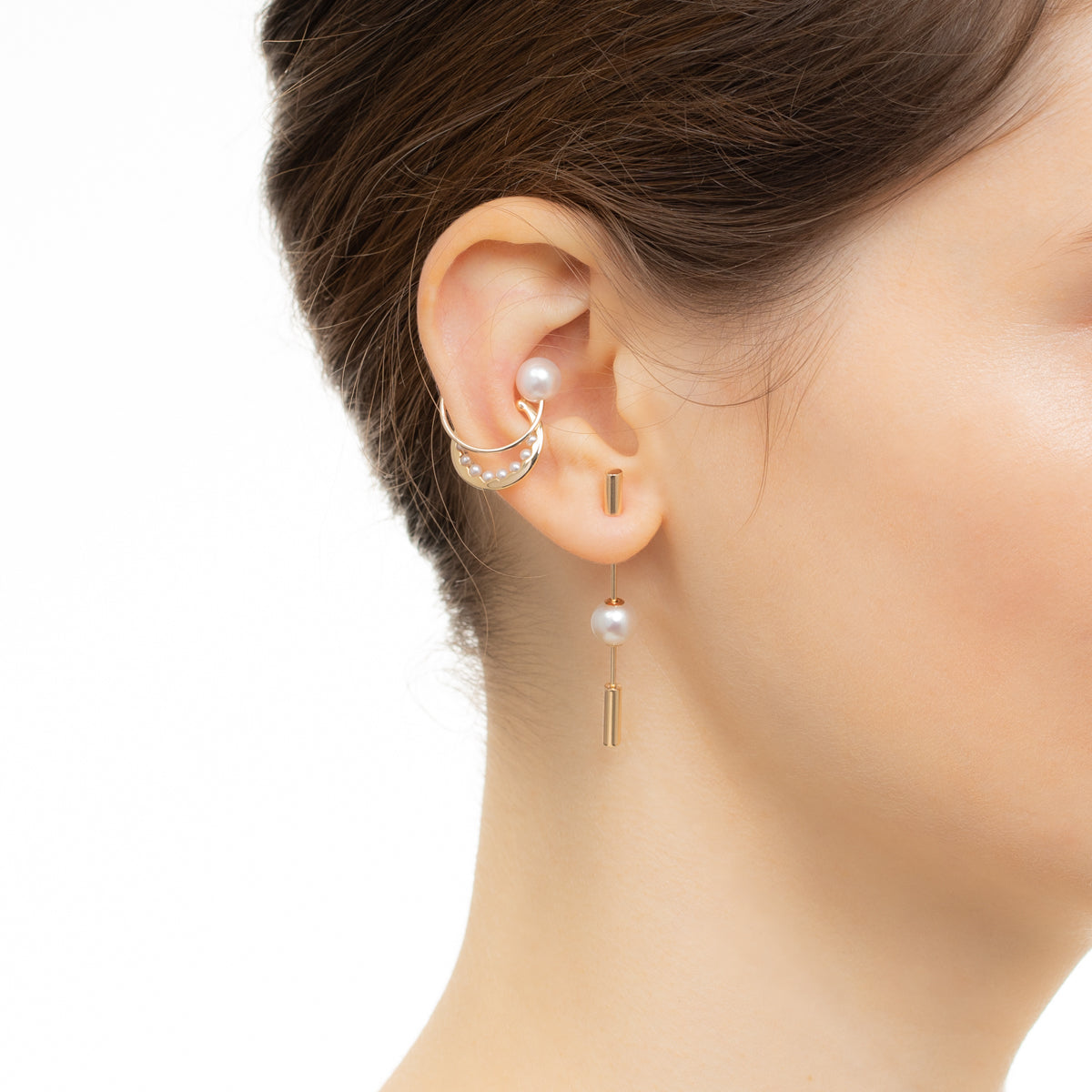 Short SPEAR Earring, Pearl
