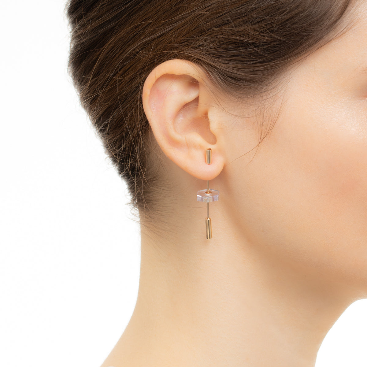 Short SPEAR Earring, Amethyst