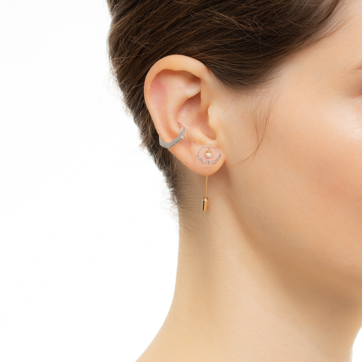 Short SPEAR Earring, Amethyst