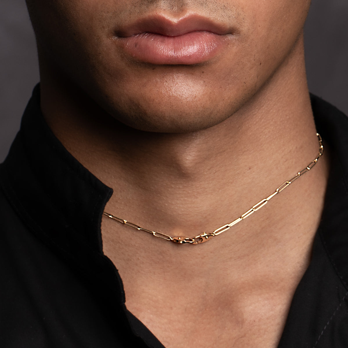 18K ALL ABOUT BASICS Ladder Chain Necklace