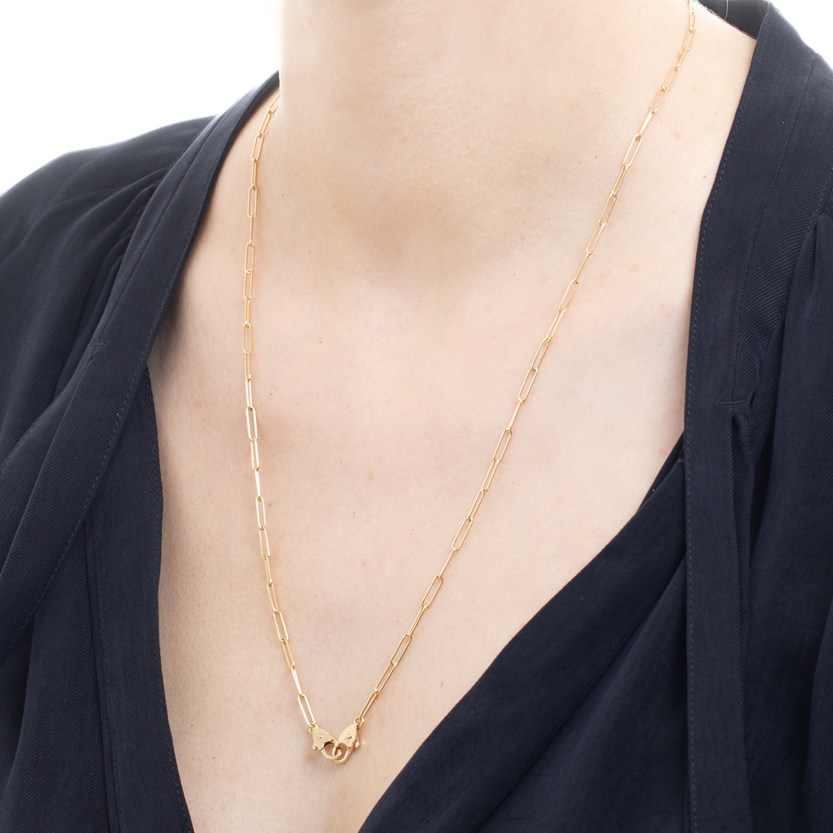 18K ALL ABOUT BASICS Ladder Chain Necklace