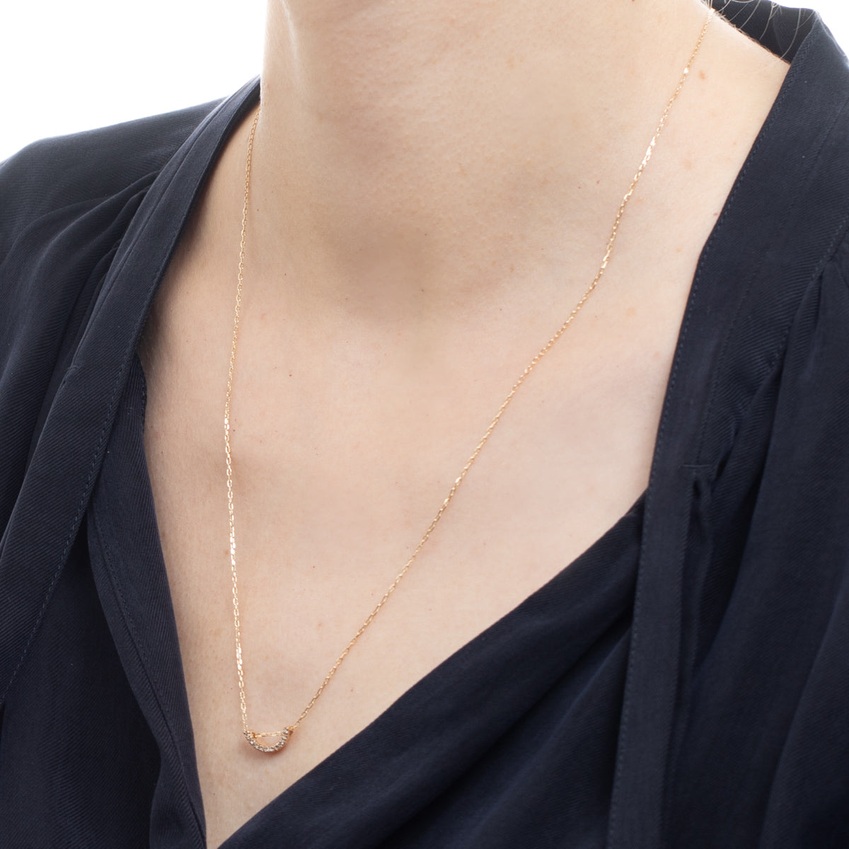 BOW Diamond Necklace Small size