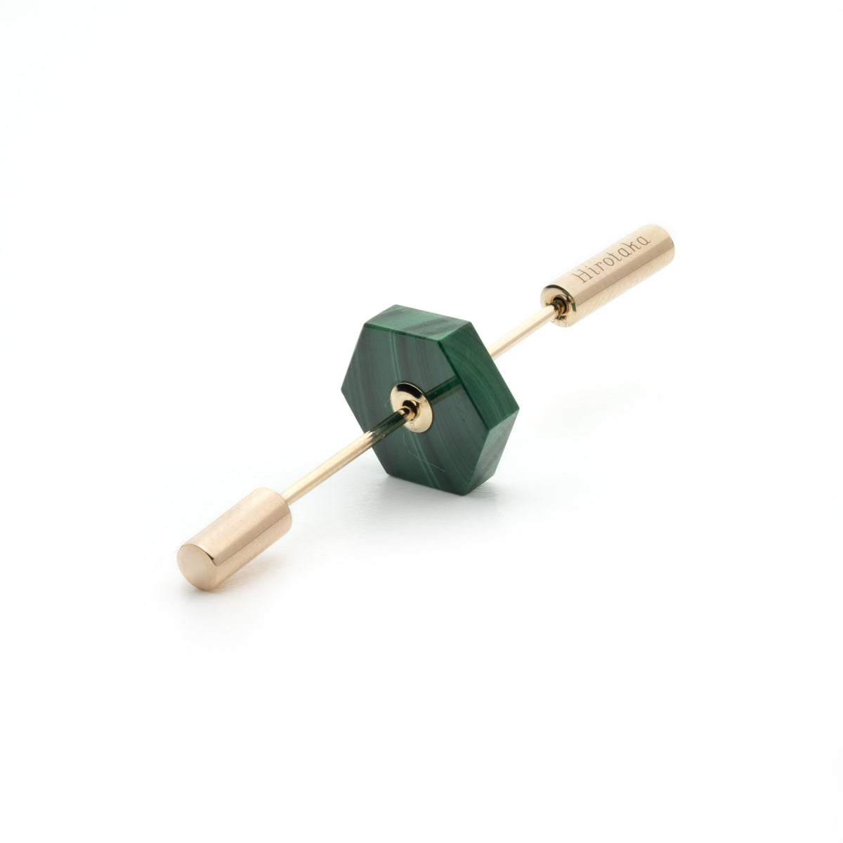 Short SPEAR Earring, Malachite