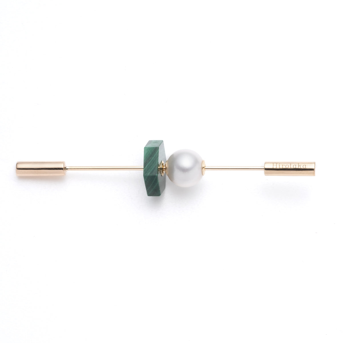 SPEAR Earring, Pearl & Malachite