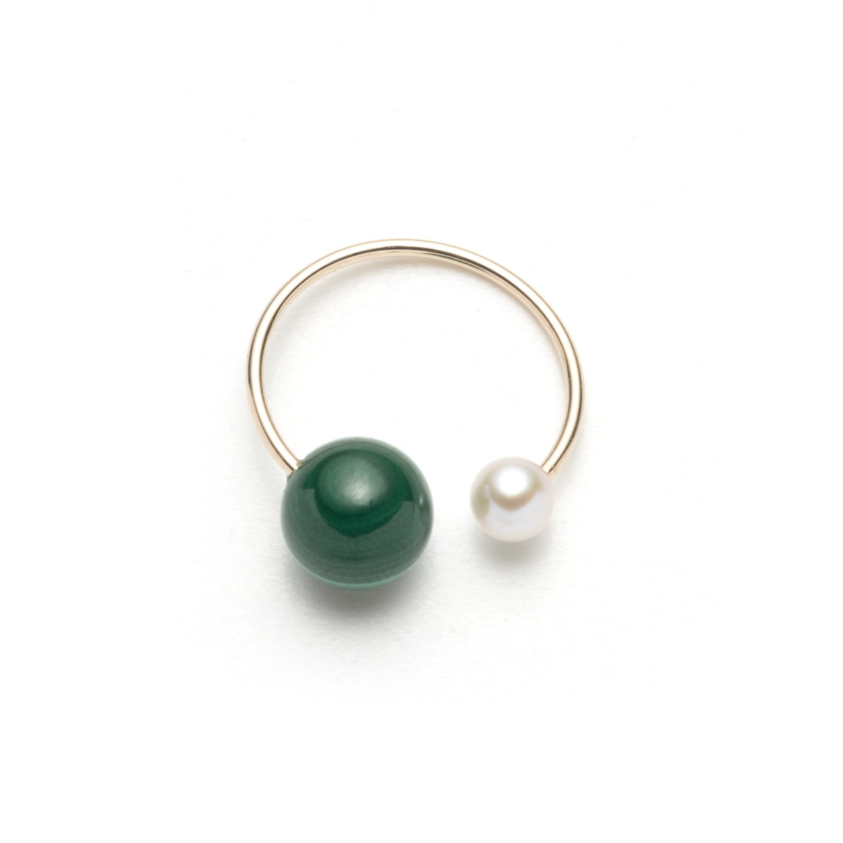 Malachite Akoya Pearl Ear Cuff