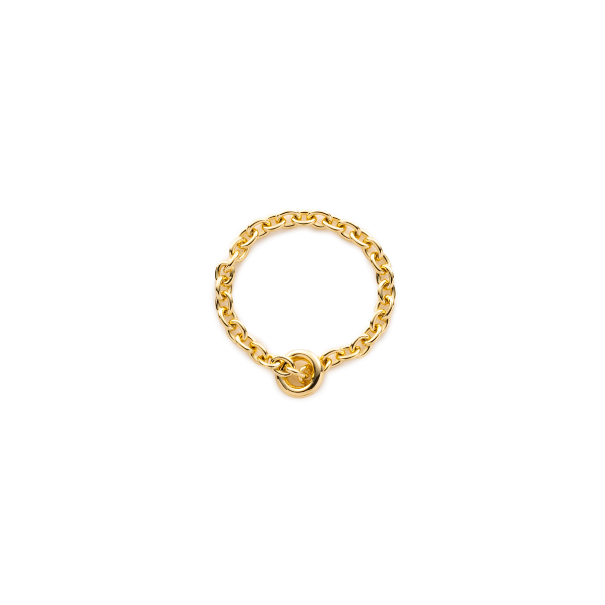 18K ALL ABOUT BASICS Chain Ring Medium size
