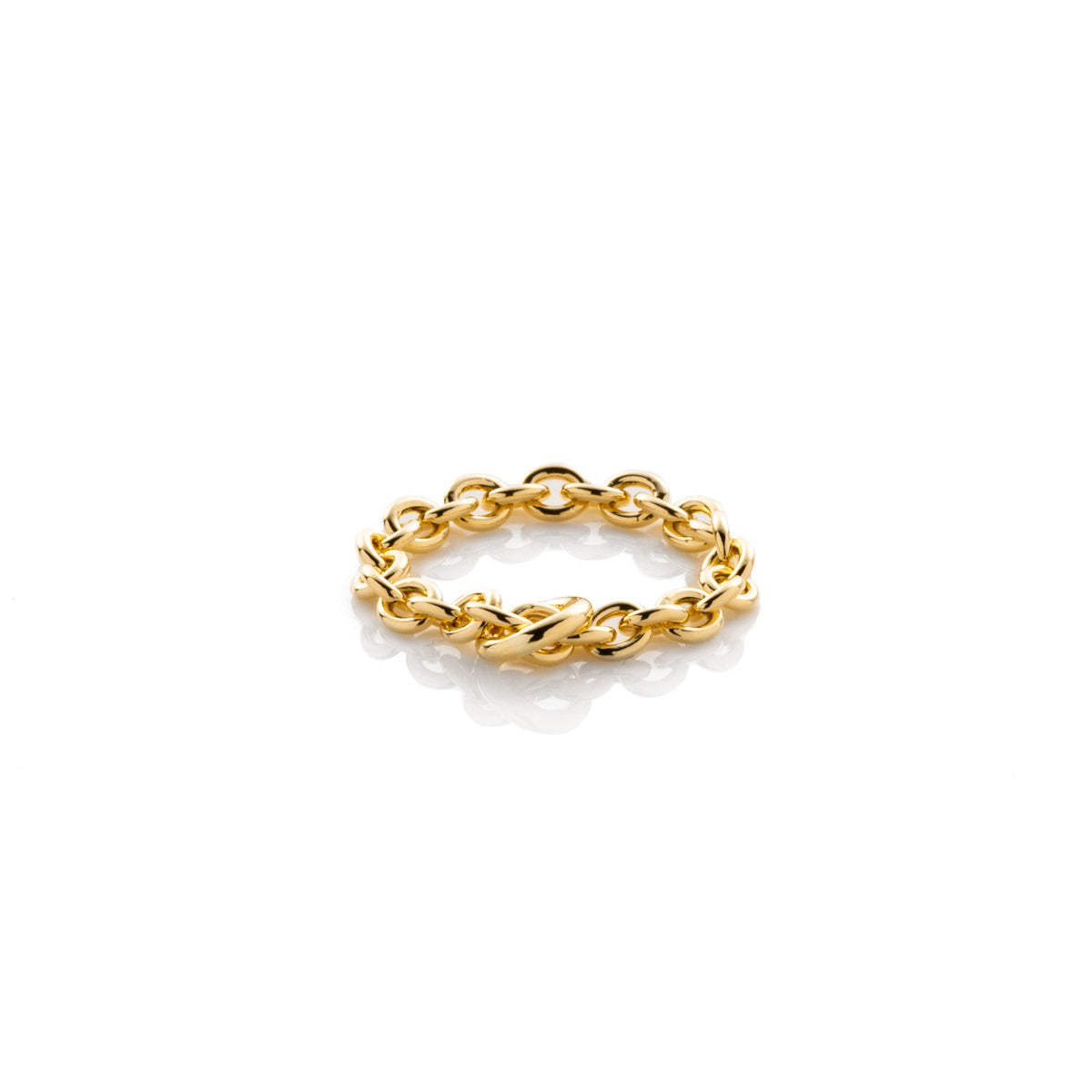 18K ALL ABOUT BASICS Chain Ring Large size