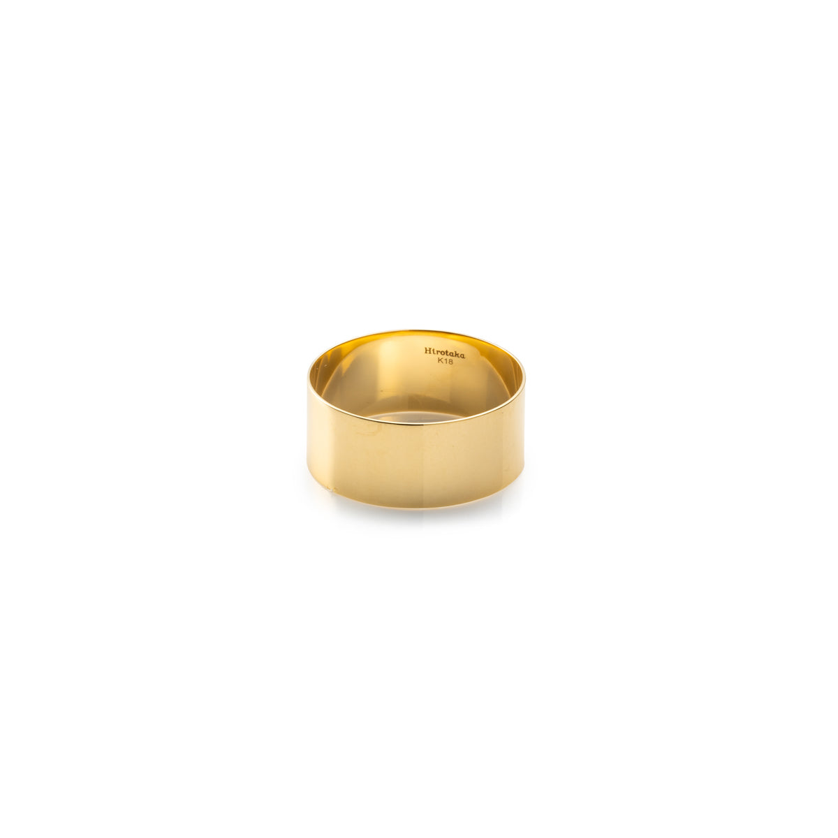 18K ALL ABOUT BASICS Flat Wide Band Ring