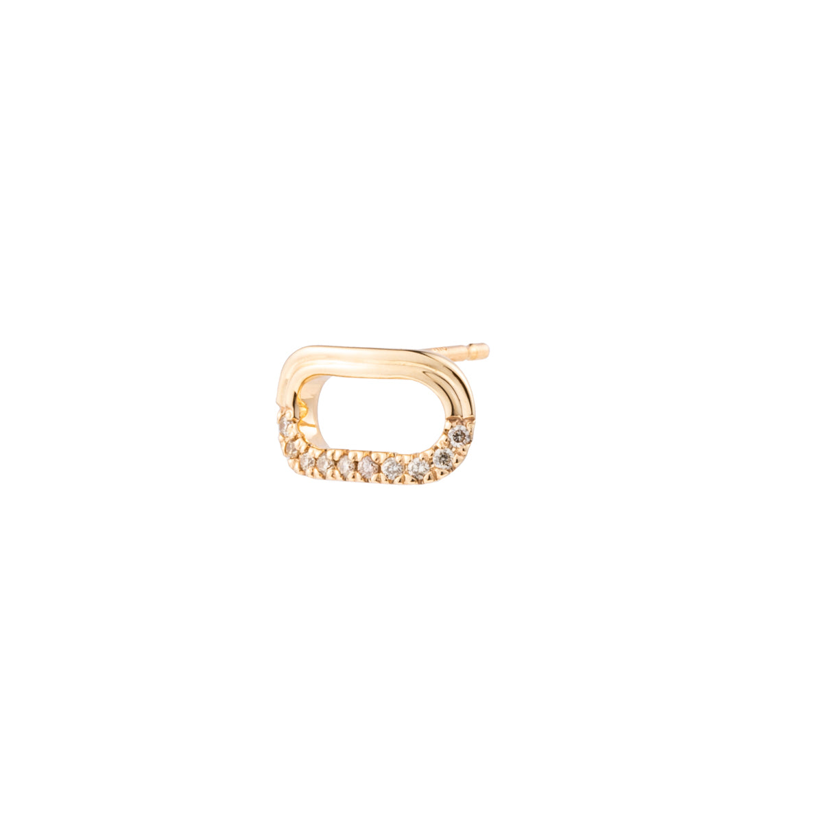 BELUGA Oblong Diamond Earring