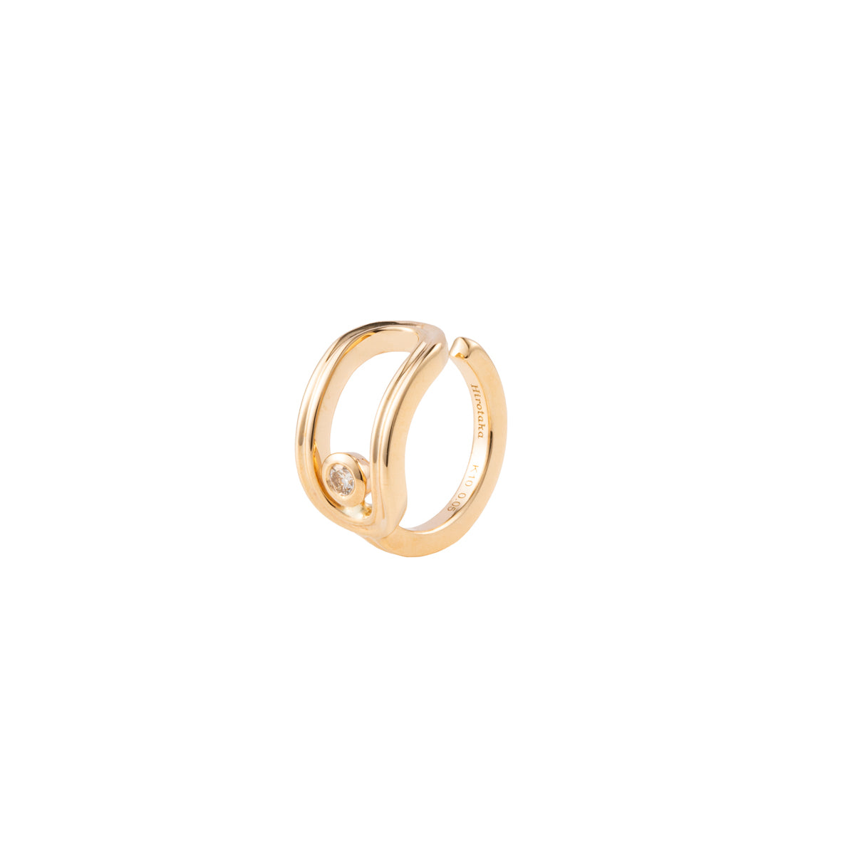 BELUGA Oblong Diamond Ear Cuff