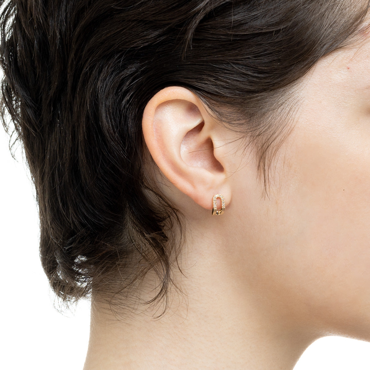 BELUGA Oblong Diamond Earring