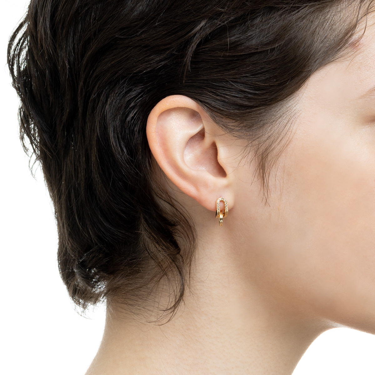 BELUGA Oblong Diamond Earring