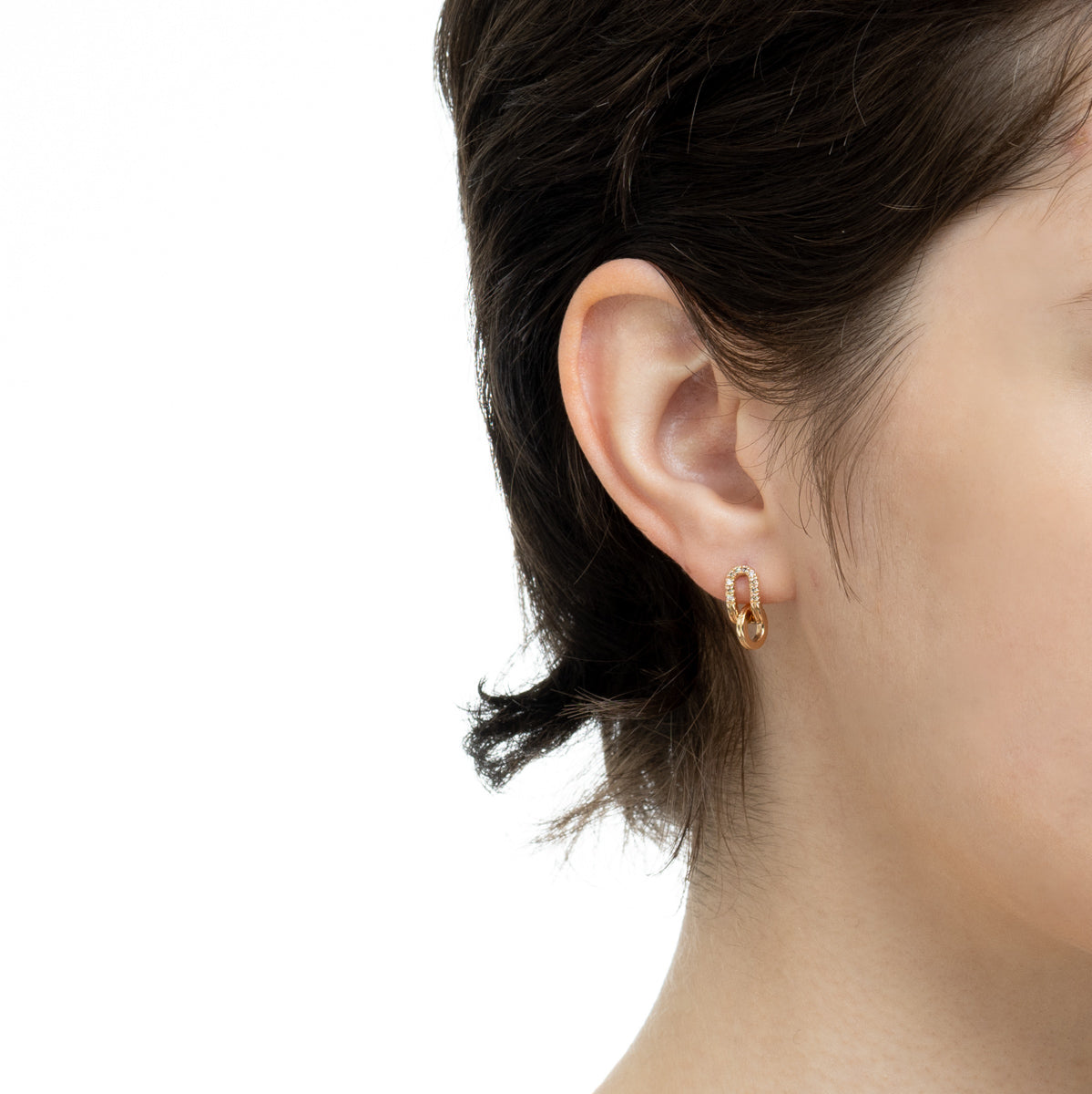 BELUGA Oblong Diamond Earring