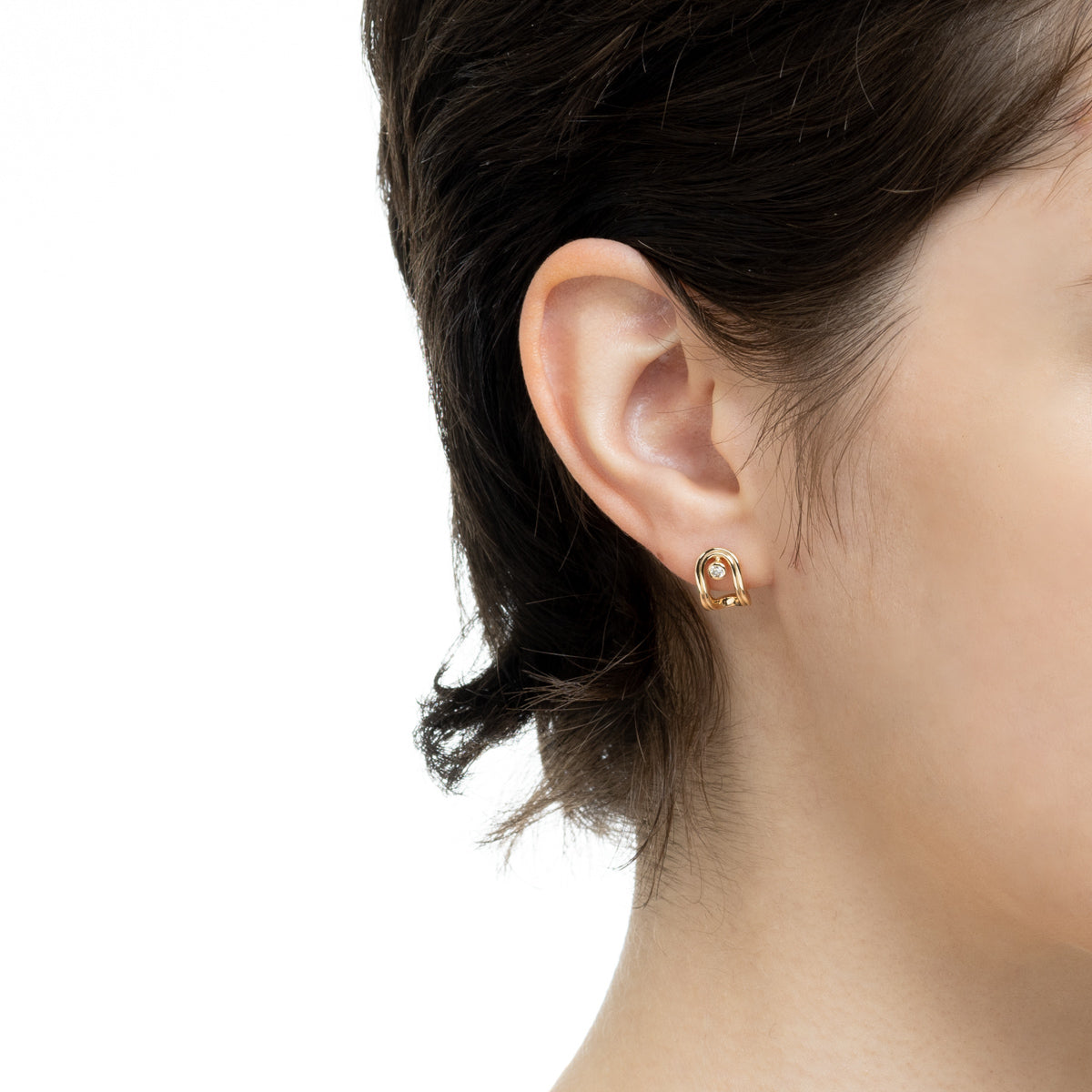 BELUGA Oblong Diamond Earring