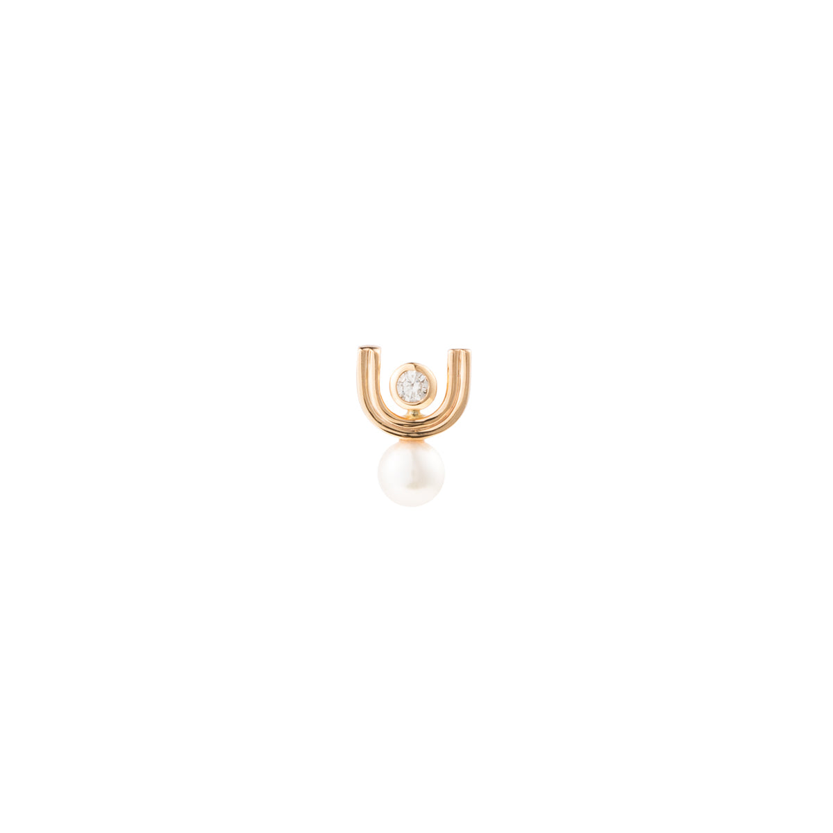 BELUGA Diamond Pearl Earring