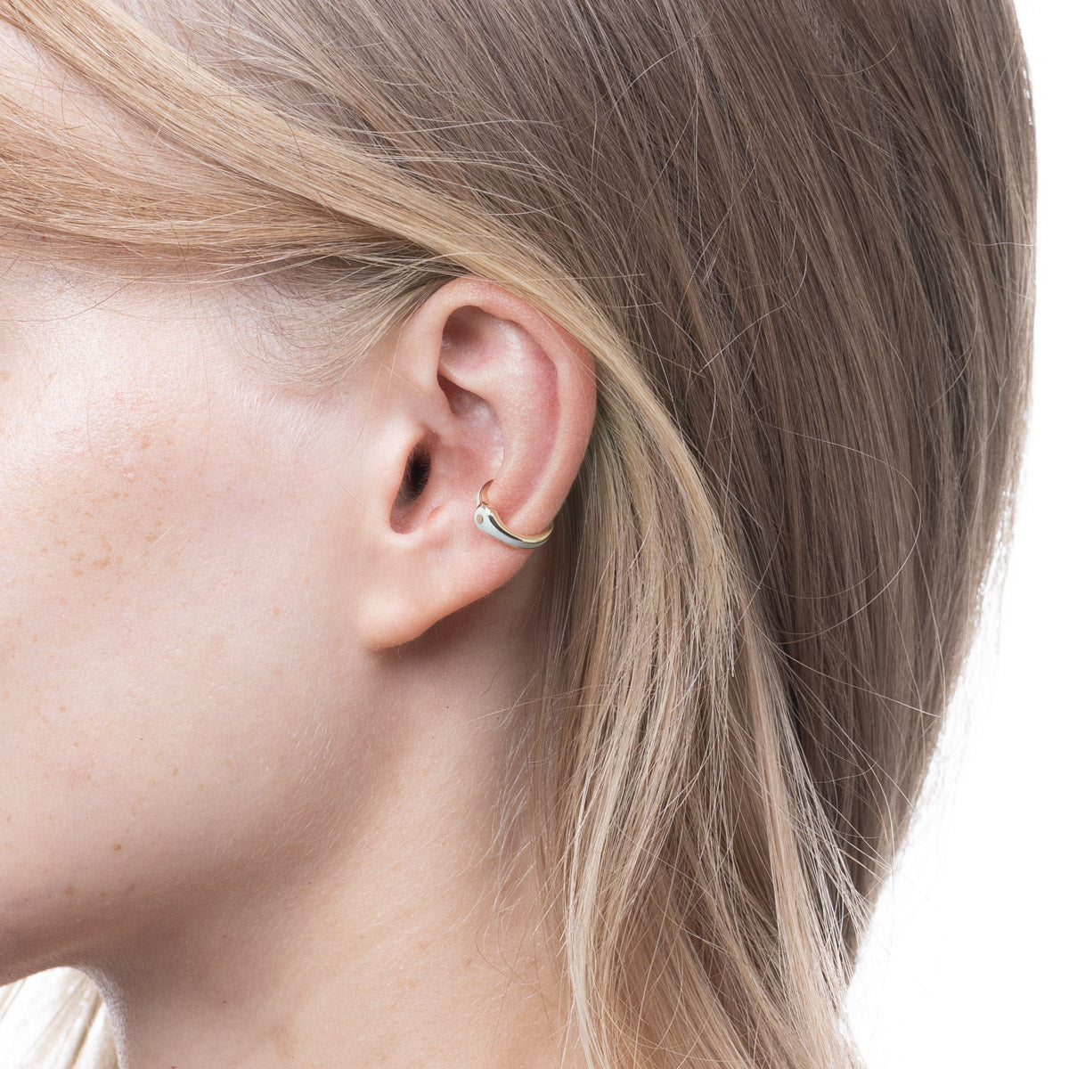 BIRD OF PARADISE Ear Cuff in Ivory White