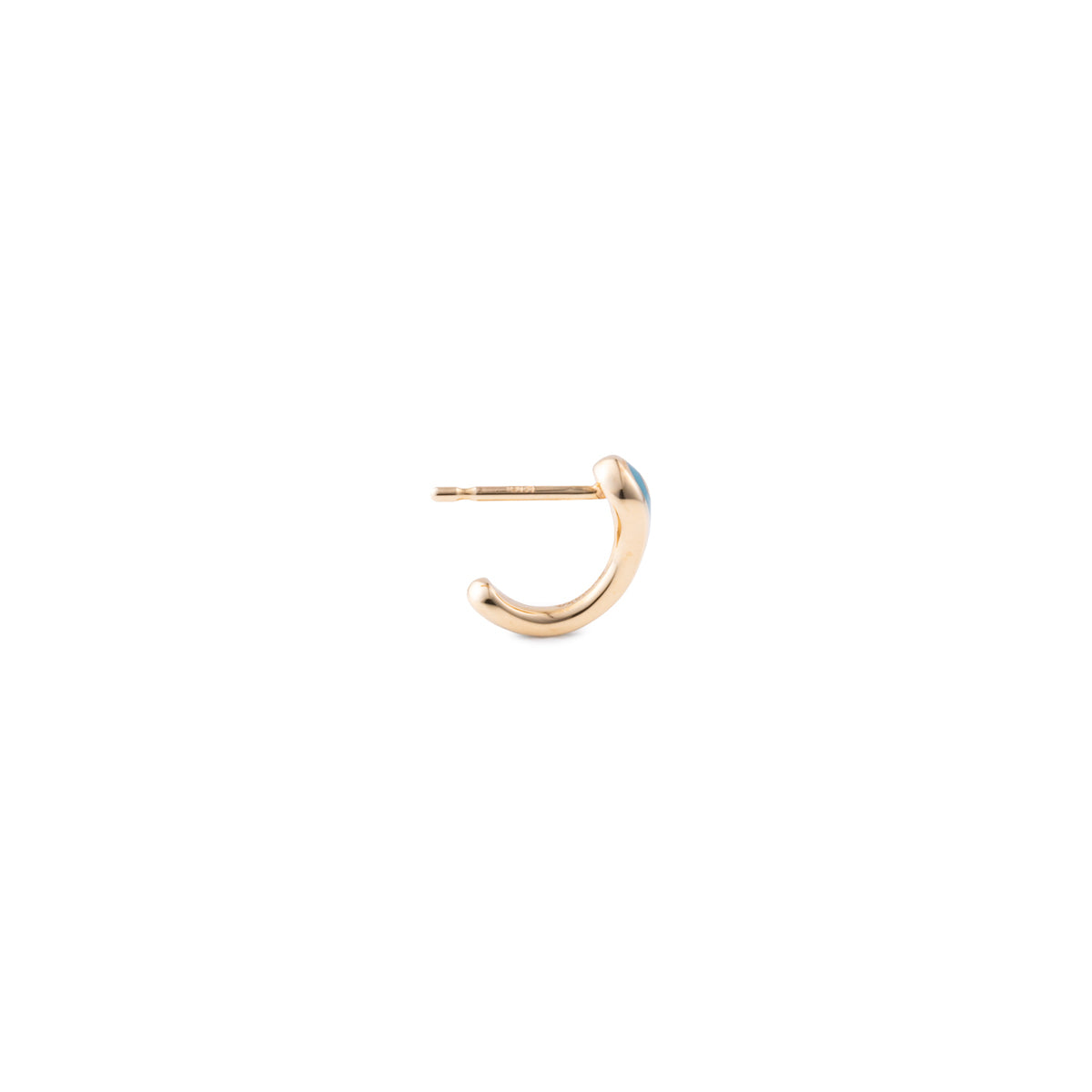 BIRD OF PARADISE Half Hoop Earring in Izmir Blue