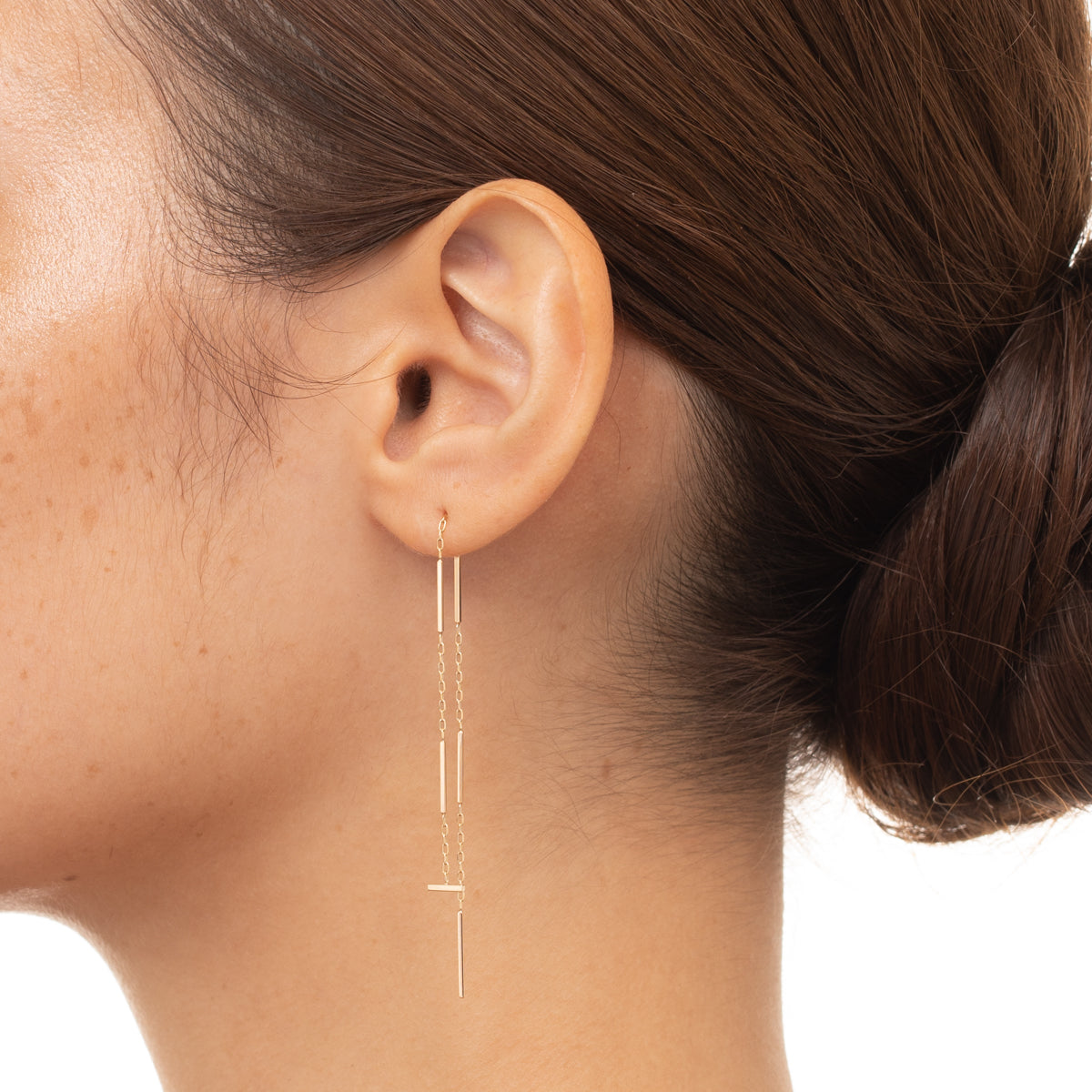 ALL ABOUT BASICS Toggle Chain Earring