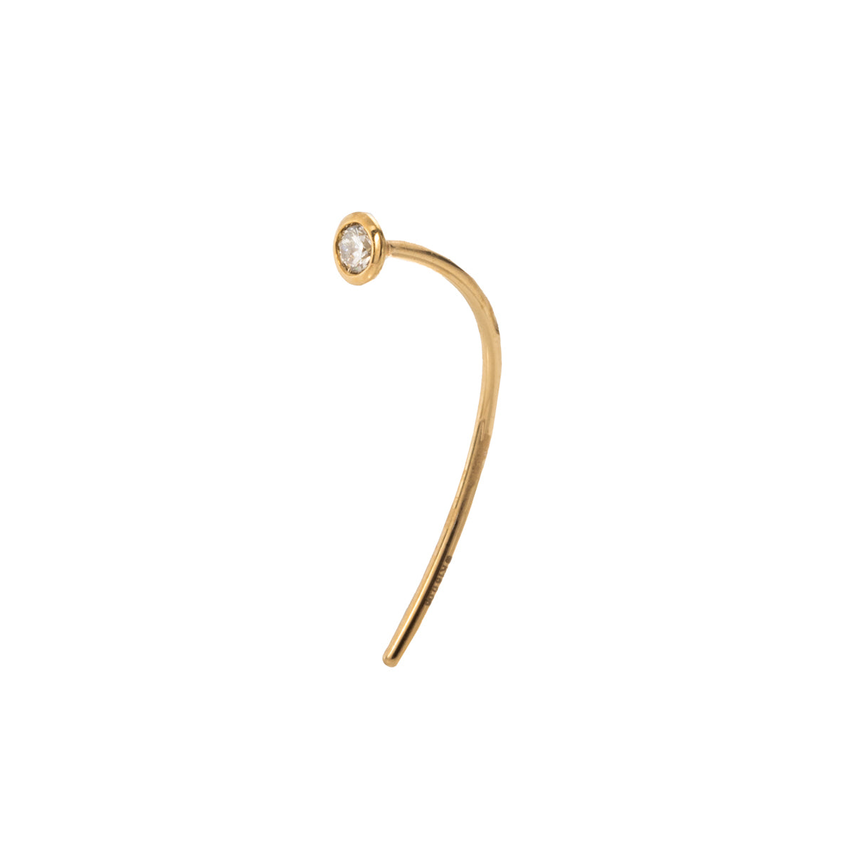 18K ALL ABOUT BASICS Diamond Short Arrow Earring